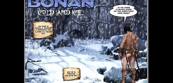  3D Comic Bonan. Cold and Ice